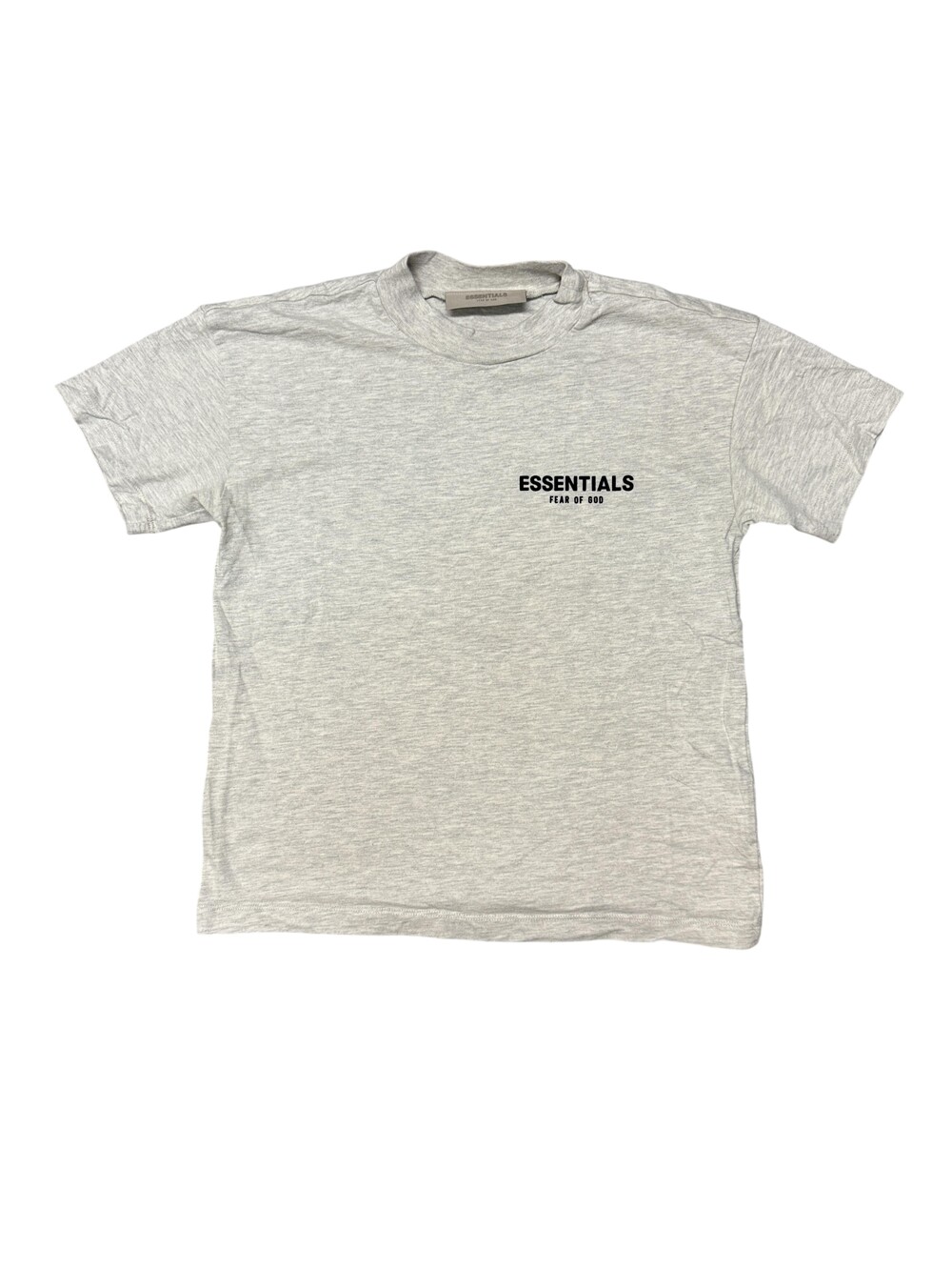 Fear Of God Essentials Shirt Mens Small Gray Back Logo Graphic Tee Streetwear